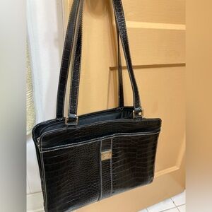 Liz Claiborne faux croc bag